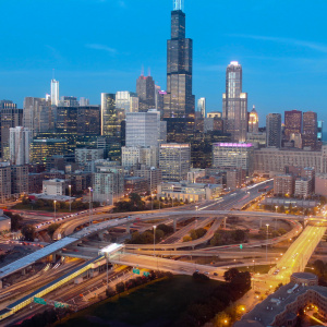 Circle Interchange Halsted Street & Harrison Street Bridges