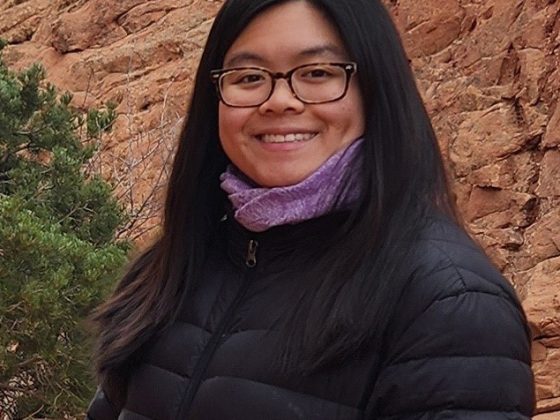 Molly poses during a visit to the Garden of the Gods in Colorado Springs, Colo.